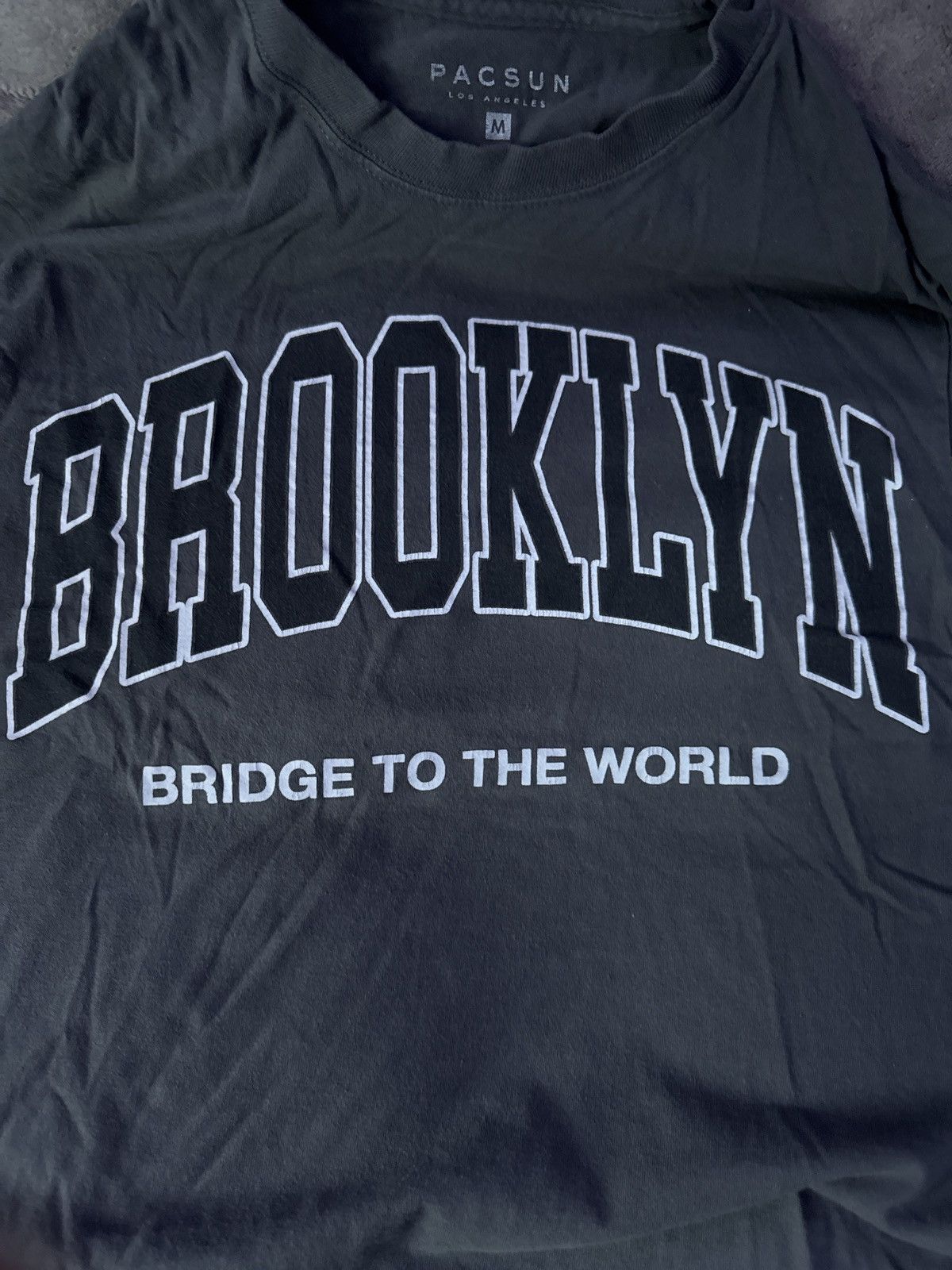 Pacsun Gray “BROOKLYN” Pacsun T-Shirt Size US M / EU 48-50 / 2 - 1 Thumbnail