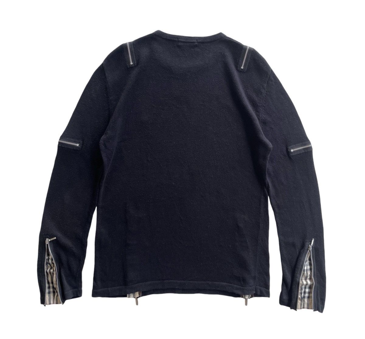 Burberry Black Label Multi-Zip Bondage Cotton Knit Shirt Size US S / EU 44-46 / 1 - 7 Thumbnail