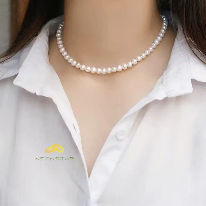 Jewelry 40cm Natural Freshwater Pearl Chokers Necklace Size ONE SIZE - 7 Thumbnail