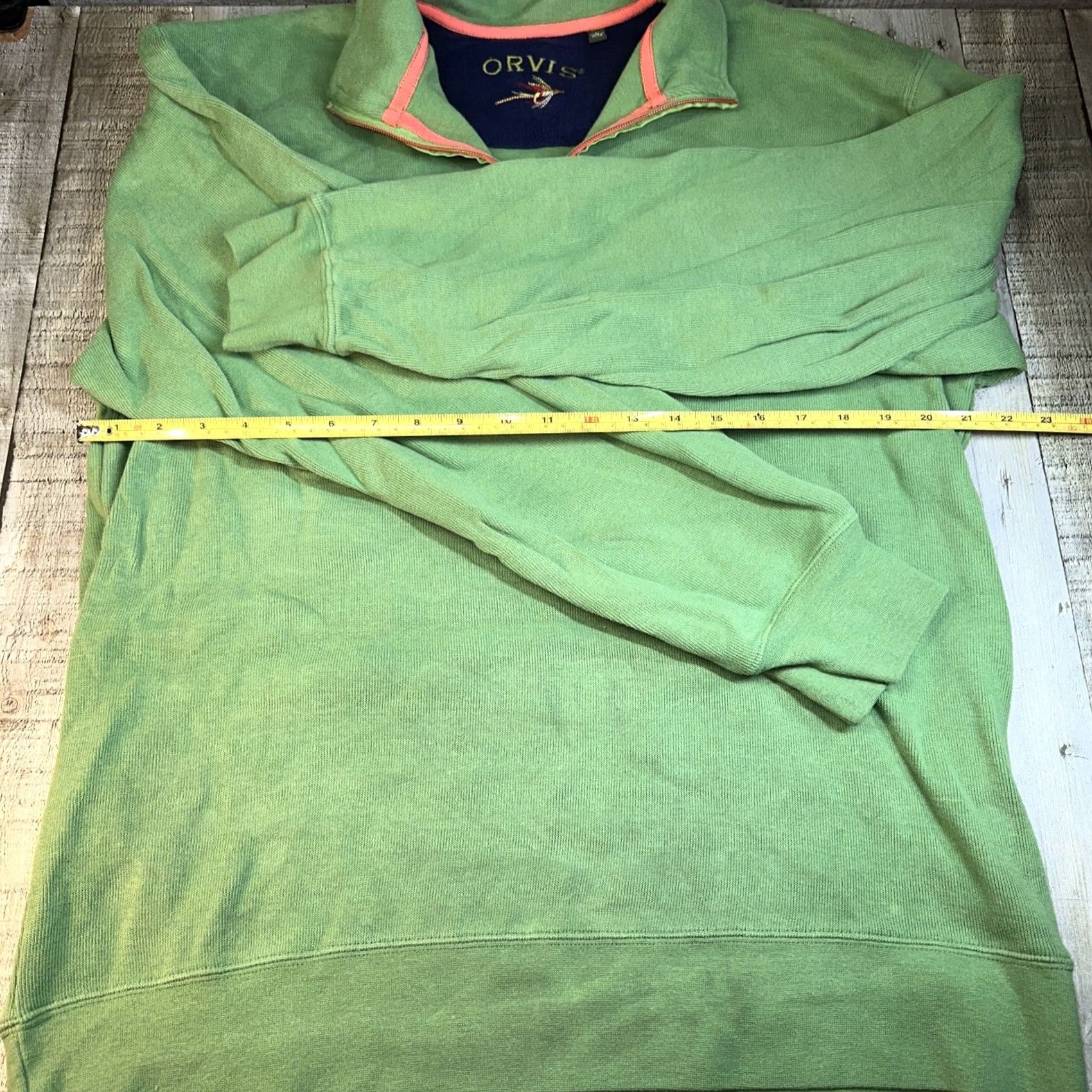Orvis Orvis Men Sweater Pullover 1/4 Zip Green L Size US L / EU 52-54 / 3 - 6 Thumbnail