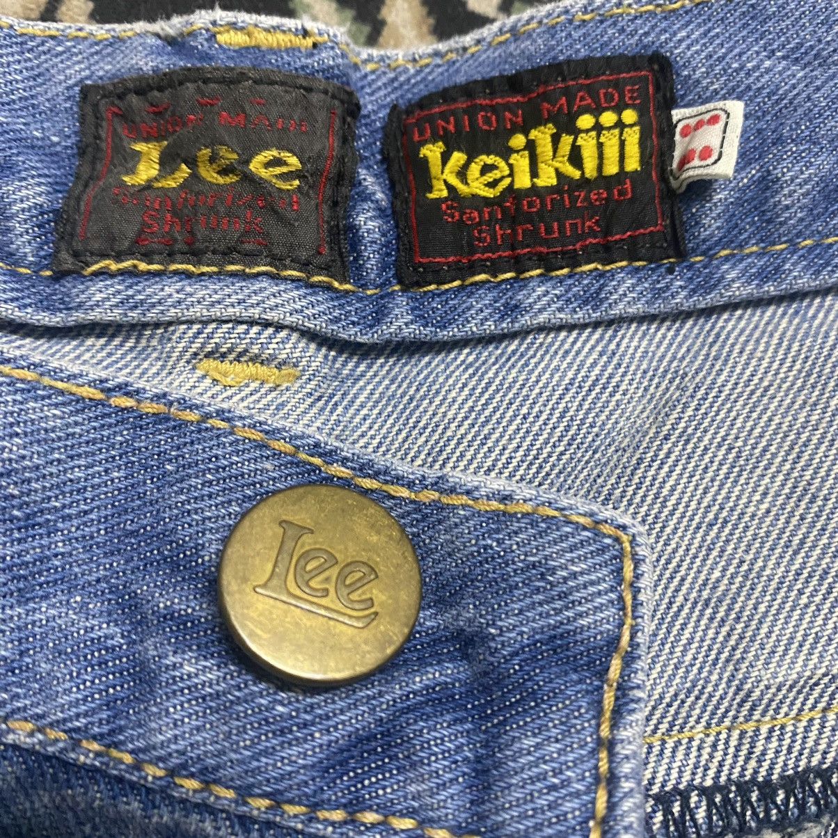 Japanese Brand Keikii Lee Denim Double Waist Flare Jeans Size US 29 - 23 Thumbnail