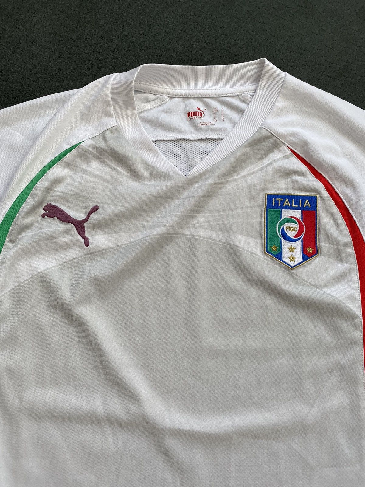Puma 2010-11 Italy Puma Training Shirt white green red Size US S / EU 44-46 / 1 - 2 Thumbnail