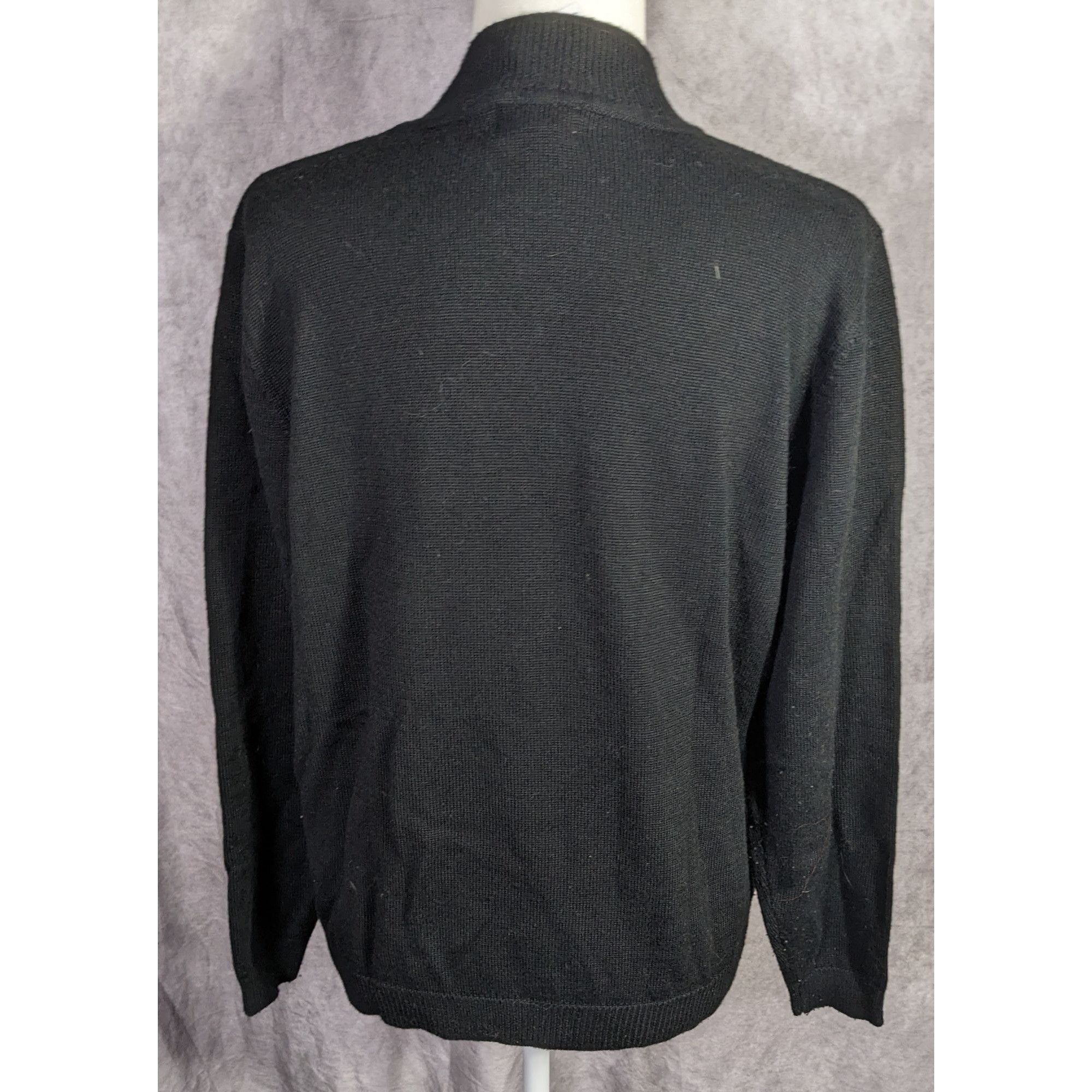 Other Vintage Preppy Alfred Dunner Black Floral Embroidered Sweate Size S / US 4 / IT 40 - 5 Thumbnail
