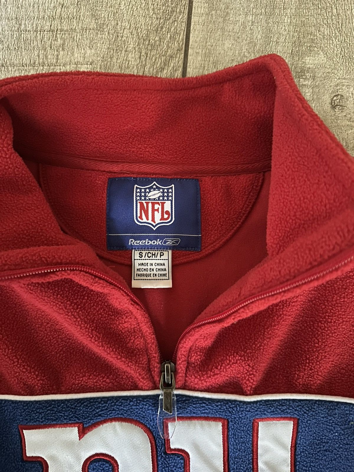 NFL NY Giants Quarter Zip Fleece Size US S / EU 44-46 / 1 - 2 Thumbnail