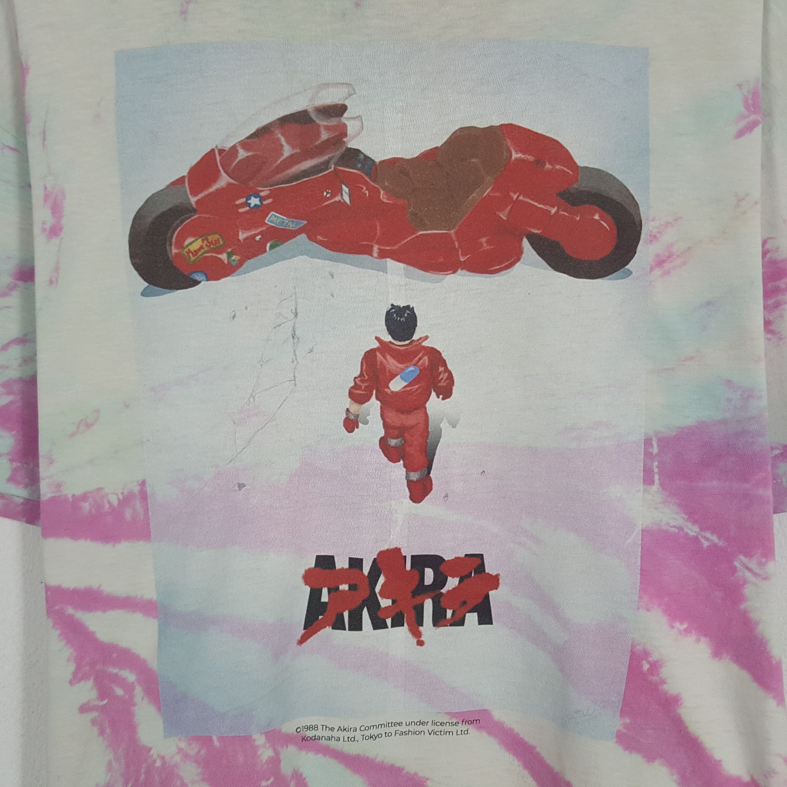 Hanes × Japanese Brand × Vintage Vintage Akira Japanese Anime Acid Wash T-shirt Size US XL / EU 56 / 4 - 4 Thumbnail