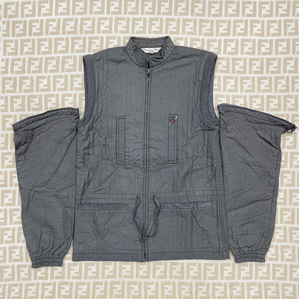 Christian Dior Monsieur Christian Dior Convertible Zipper Quilted Jacket Size US M / EU 48-50 / 2 - 7 Thumbnail