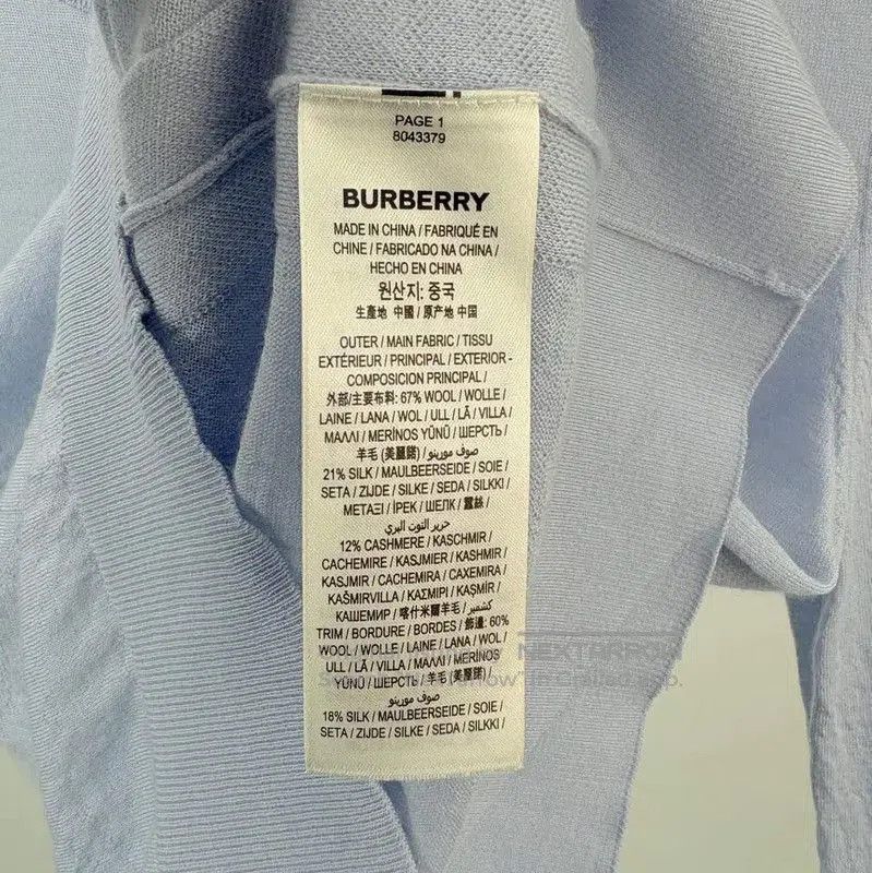 Burberry Burberry Light Blue Women’s Knit Sweater. Size XXS / US 00 / IT 34 - 5 Thumbnail