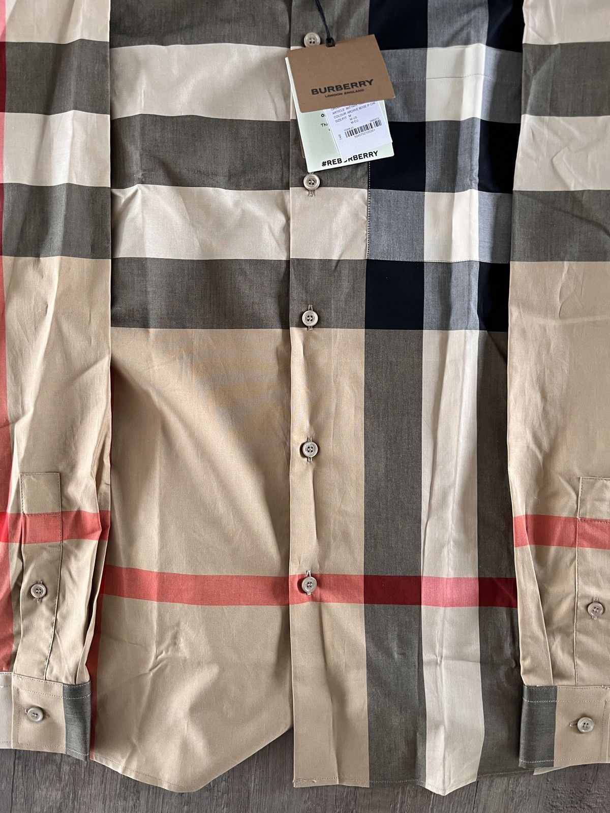 Burberry Burberry somerton love sleeved shirt Size US M / EU 48-50 / 2 - 4 Thumbnail
