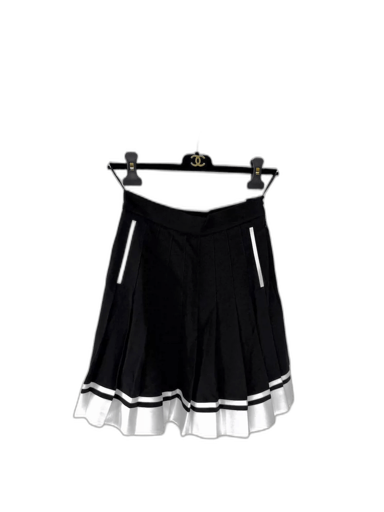 Balmain New Balmain Pleated Mini Skirt Size 34" / US 12 / IT 48 - 1 Thumbnail