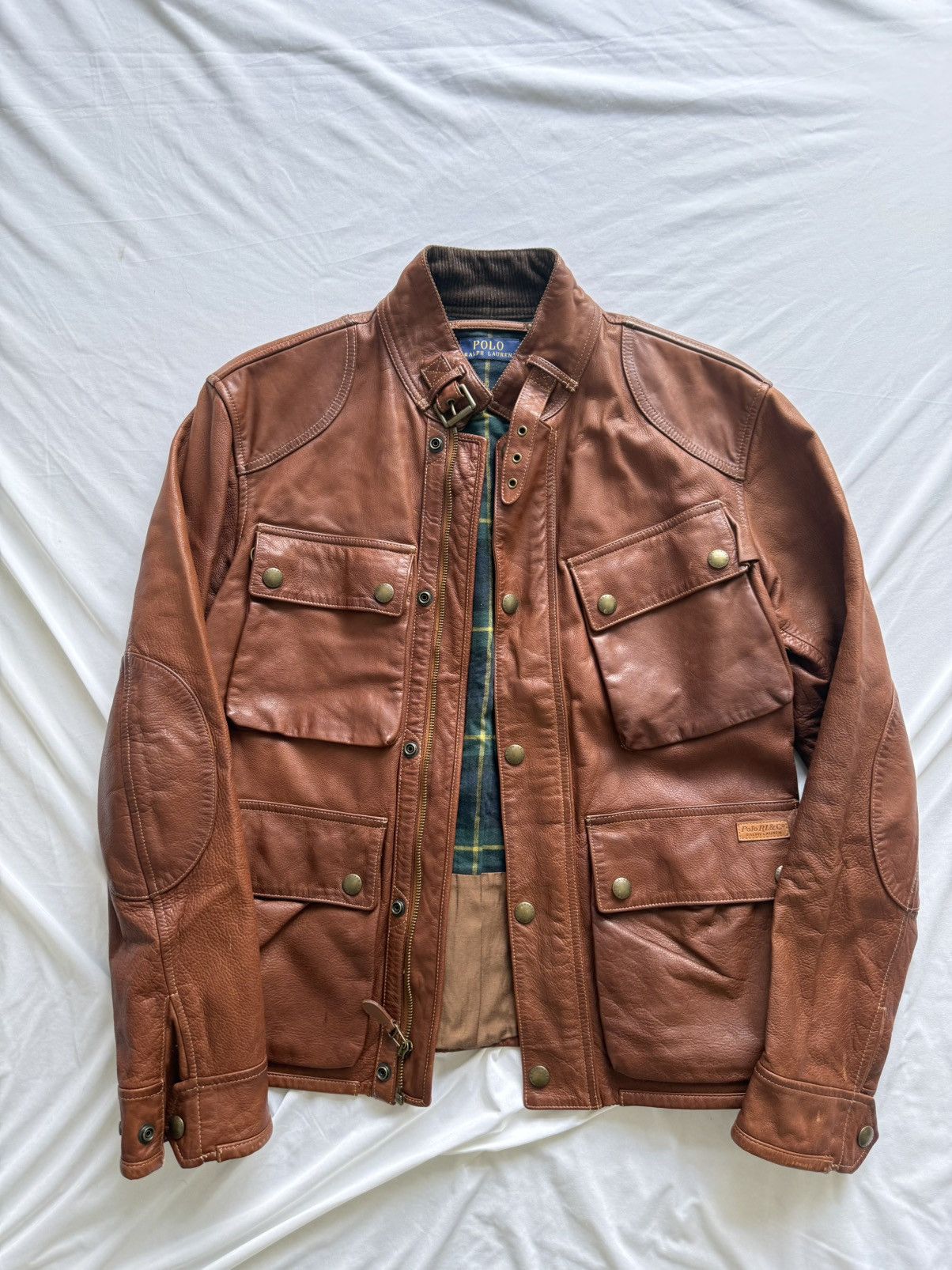 Polo Ralph Lauren Ralph Lauren Western Styling Leather Jacket - Brown, Size [M Size US M / EU 48-50 / 2 - 1 Thumbnail