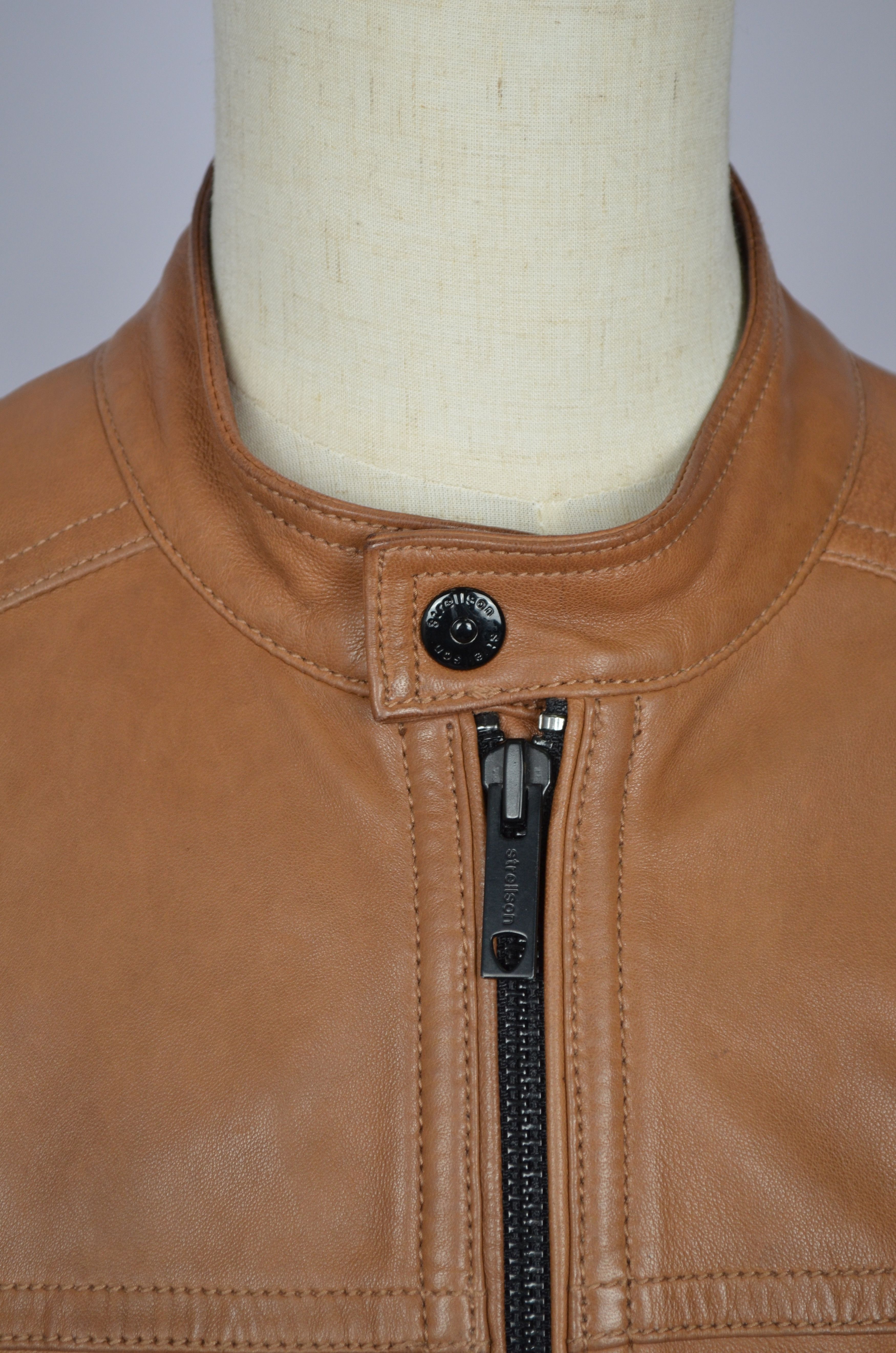 Designer × Strellson Strellson Leather Jacket Cognac Brown Size M Luxury VGC Size US M / EU 48-50 / 2 - 8 Thumbnail
