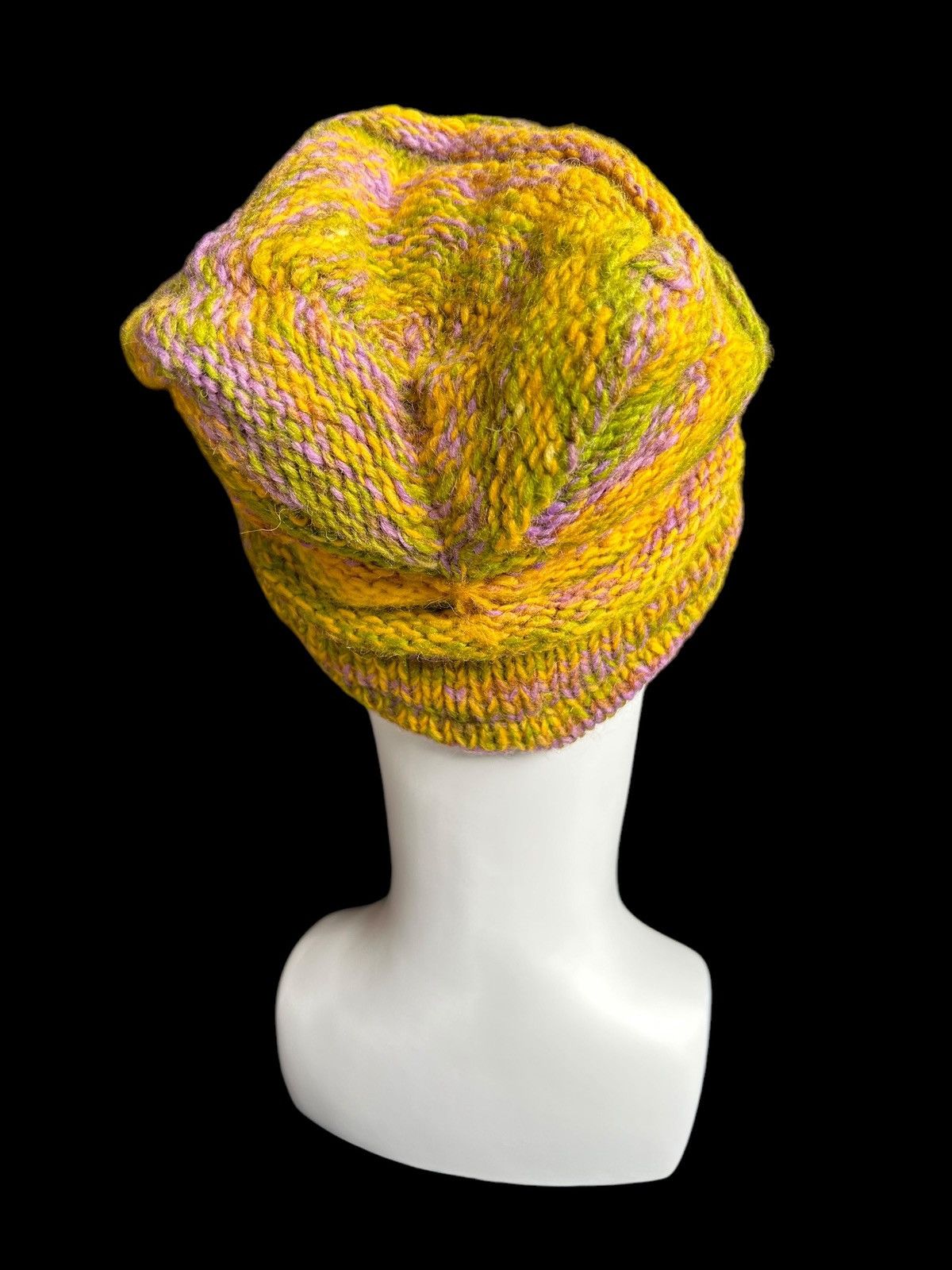 Japanese Brand × Kapital × Vintage 🌈Hippies style Crochet Knitted Fur Hats Size ONE SIZE - 3 Thumbnail