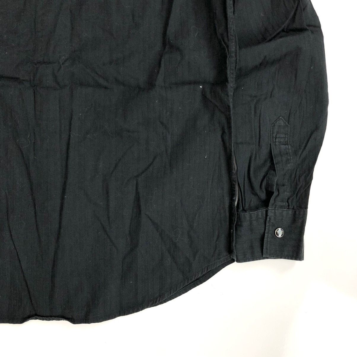 Japanese Brand × Vintage Vintage DjHonda Double Pocket Black Western Shirt Size US M / EU 48-50 / 2 - 11 Thumbnail