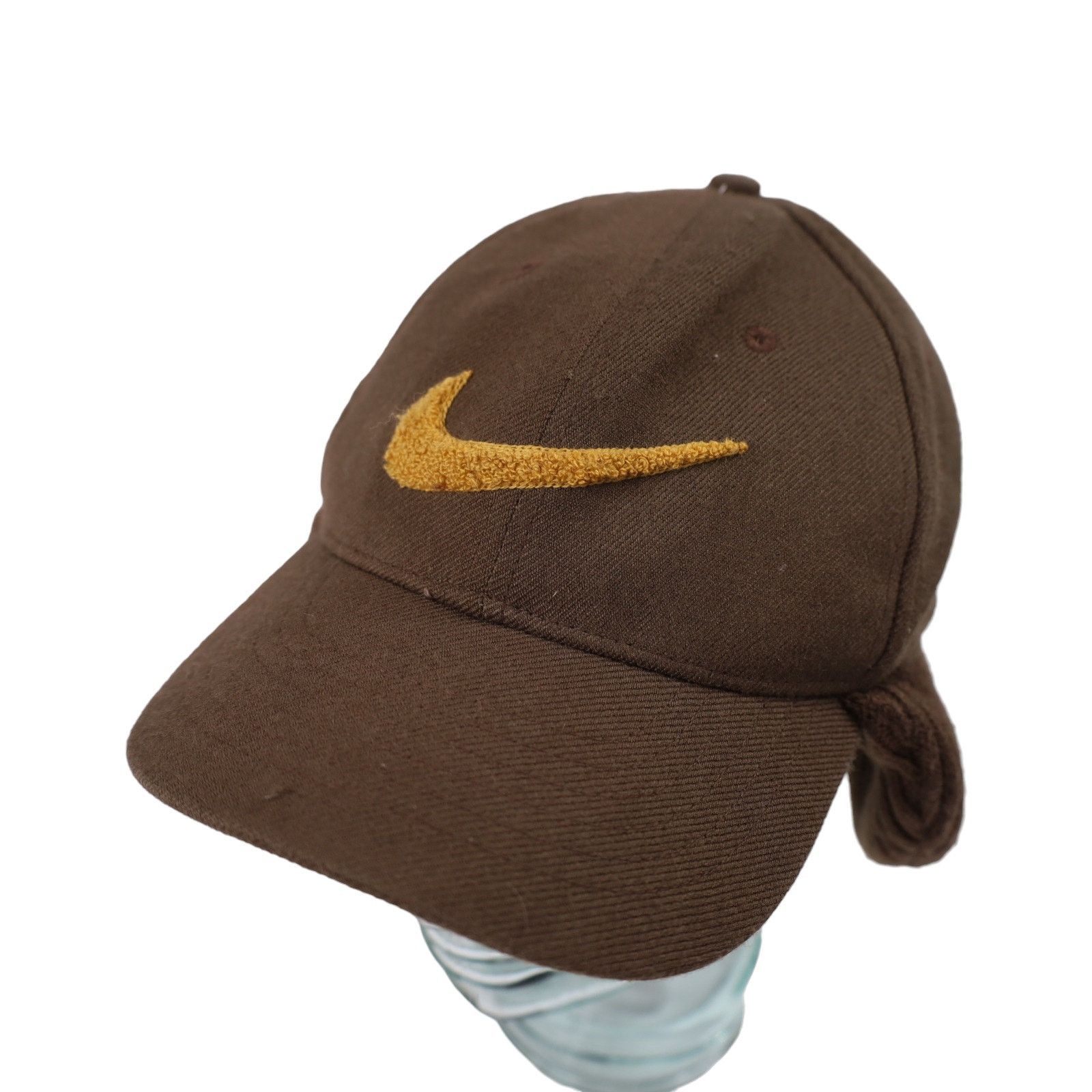 Nike × Vintage Vintage Nike Textured Swoosh Snow Hat Size ONE SIZE - 1 Thumbnail