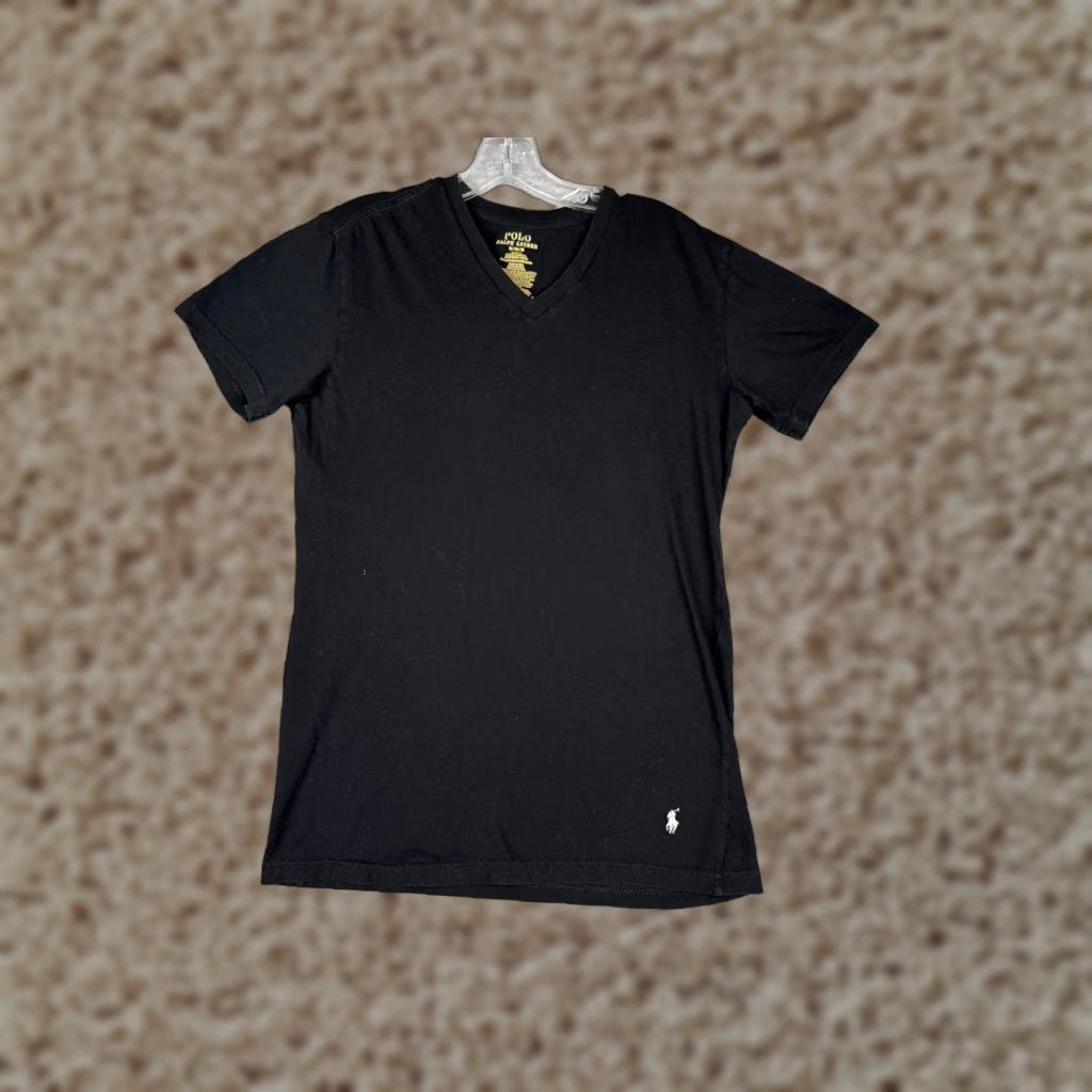 Ralph Lauren Polo Ralph Lauren Shirt Men Medium Black Classic Fit 100% Cotton V-Neck Polo Ralph Lauren Shirt Men M Black Classic Fit 100% Cotton V-Neck Size US M / EU 48-50 / 2 - 1 Thumbnail