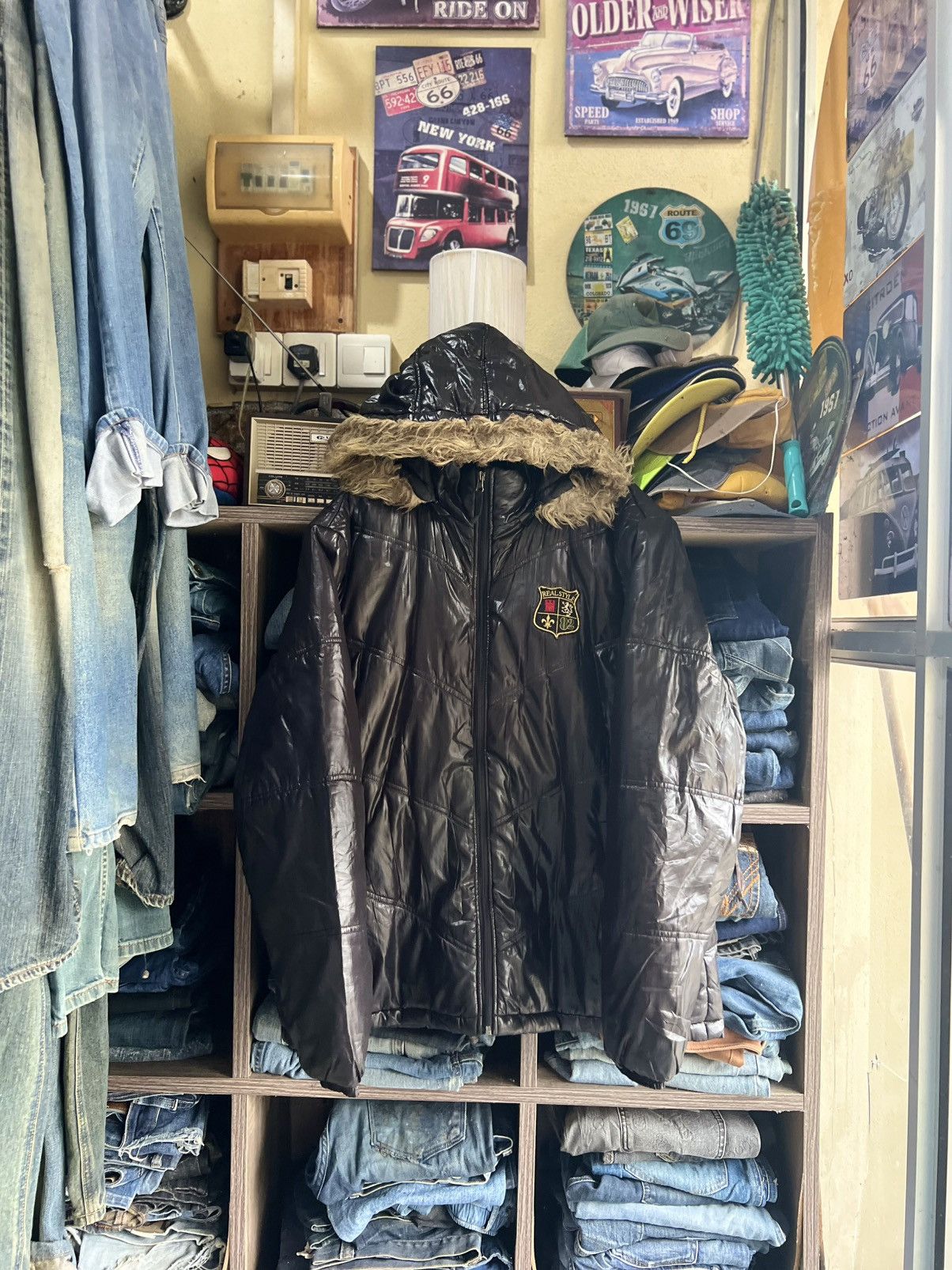 Japanese Brand 🔥Bad Boy Fishtale Puffer Jacket Size US L / EU 52-54 / 3 - 1 Thumbnail