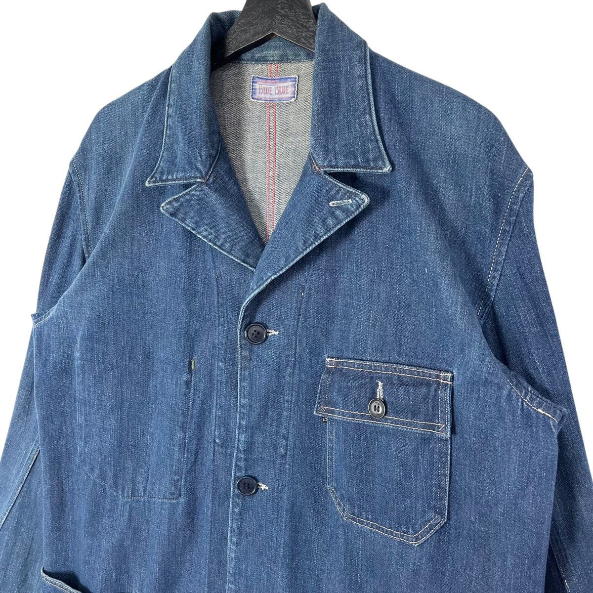 Blue Blue Japan × Japanese Brand Blue Blue Japan Denim Chore Jacket Size US XL / EU 56 / 4 - 2 Thumbnail