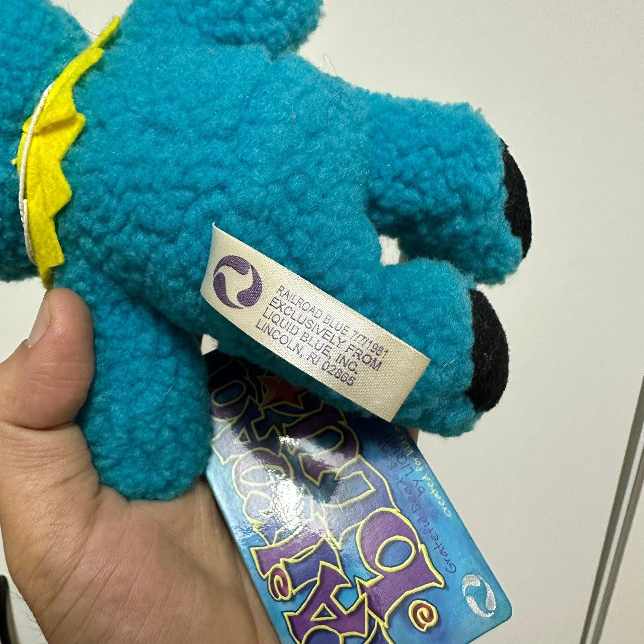 Grateful Dead × Liquid Blue Grateful Dead Railroad Blue Bear 2005 Plush w/ Tags Size ONE SIZE - 3 Thumbnail