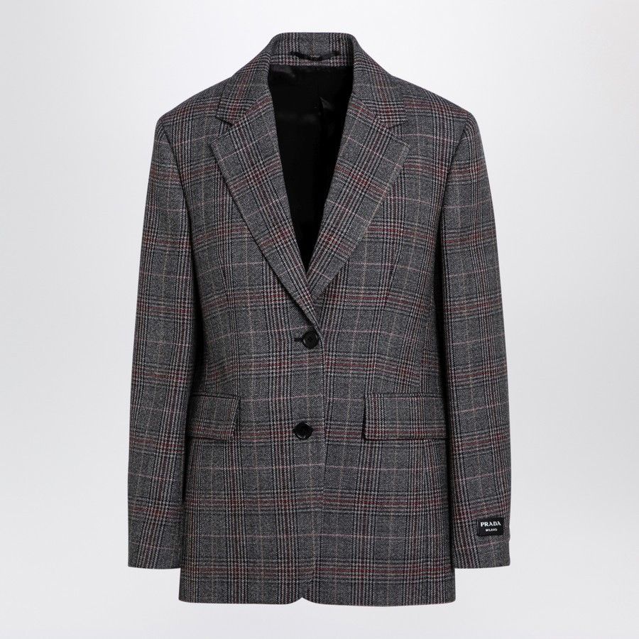 Prada o1d2blof0924 Single-breasted Jacket in Multicolor Size XS / US 0-2 / IT 36-38 - 1 Thumbnail
