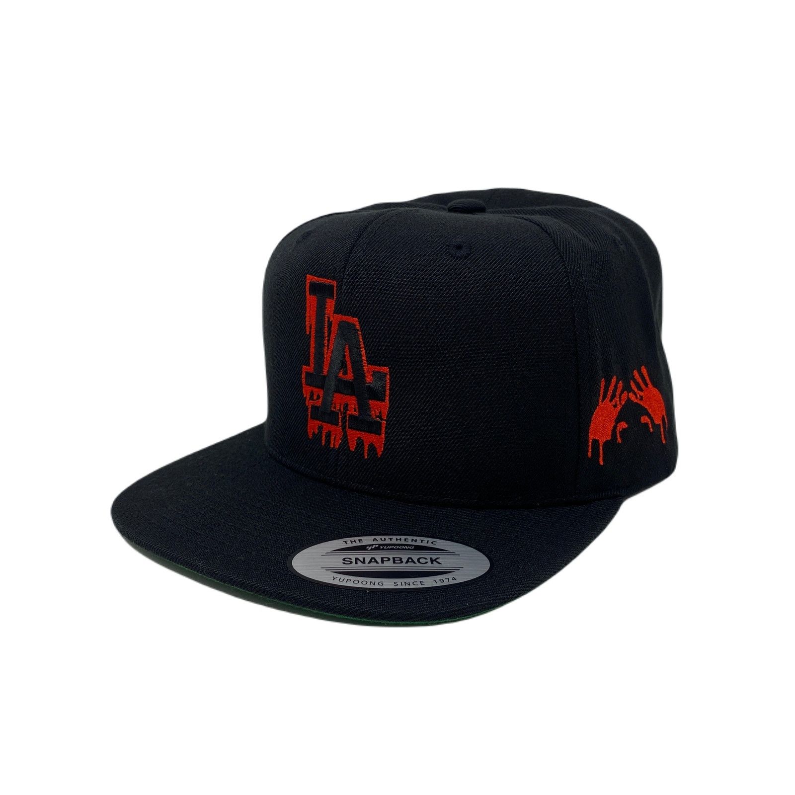 Other Los Angeles LA Drip Bloody Hands Halloween Snapback Hat Size ONE SIZE - 2 Thumbnail
