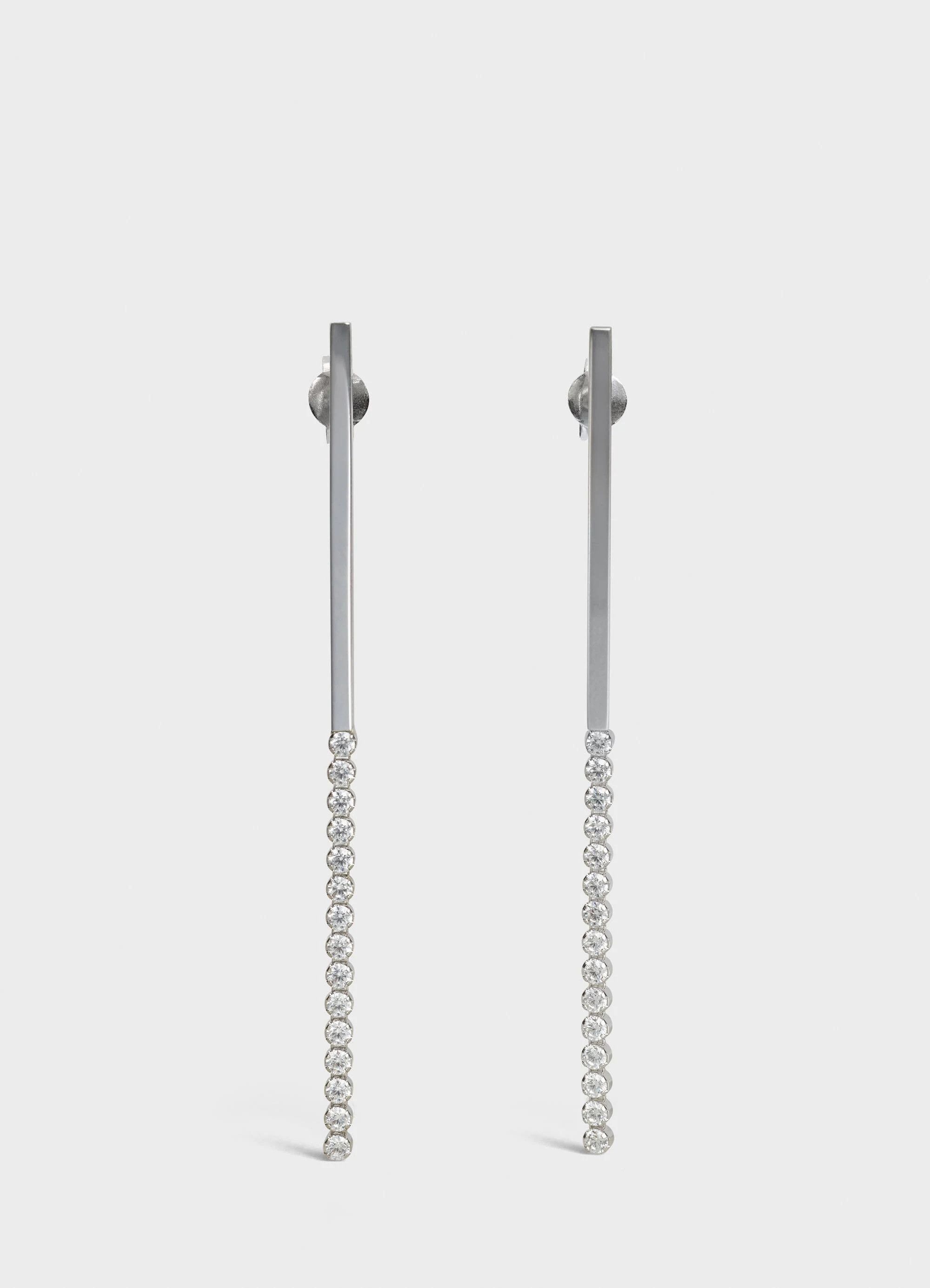 Celine o1bcso1str1024 Size: OS / Crystals Edwige Earrings in Silver Size ONE SIZE - 1 Thumbnail