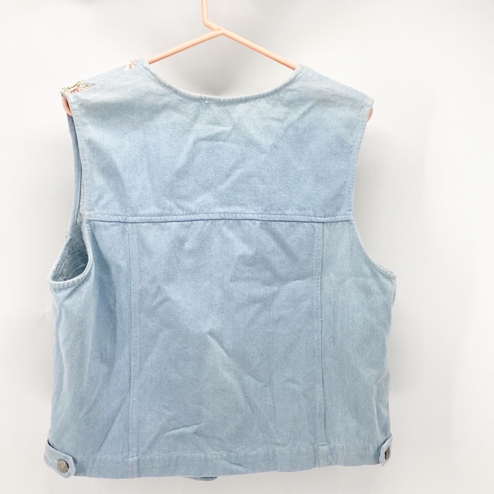 Vintage Vintage Susan Bristol cottage core denim vest 80s 90s Size L / US 10 / IT 46 - 4 Thumbnail