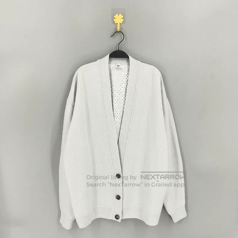 Hermes Hermes Haze blue back silk blend open cardigan jacket Size S / US 4 / IT 40 - 2 Thumbnail