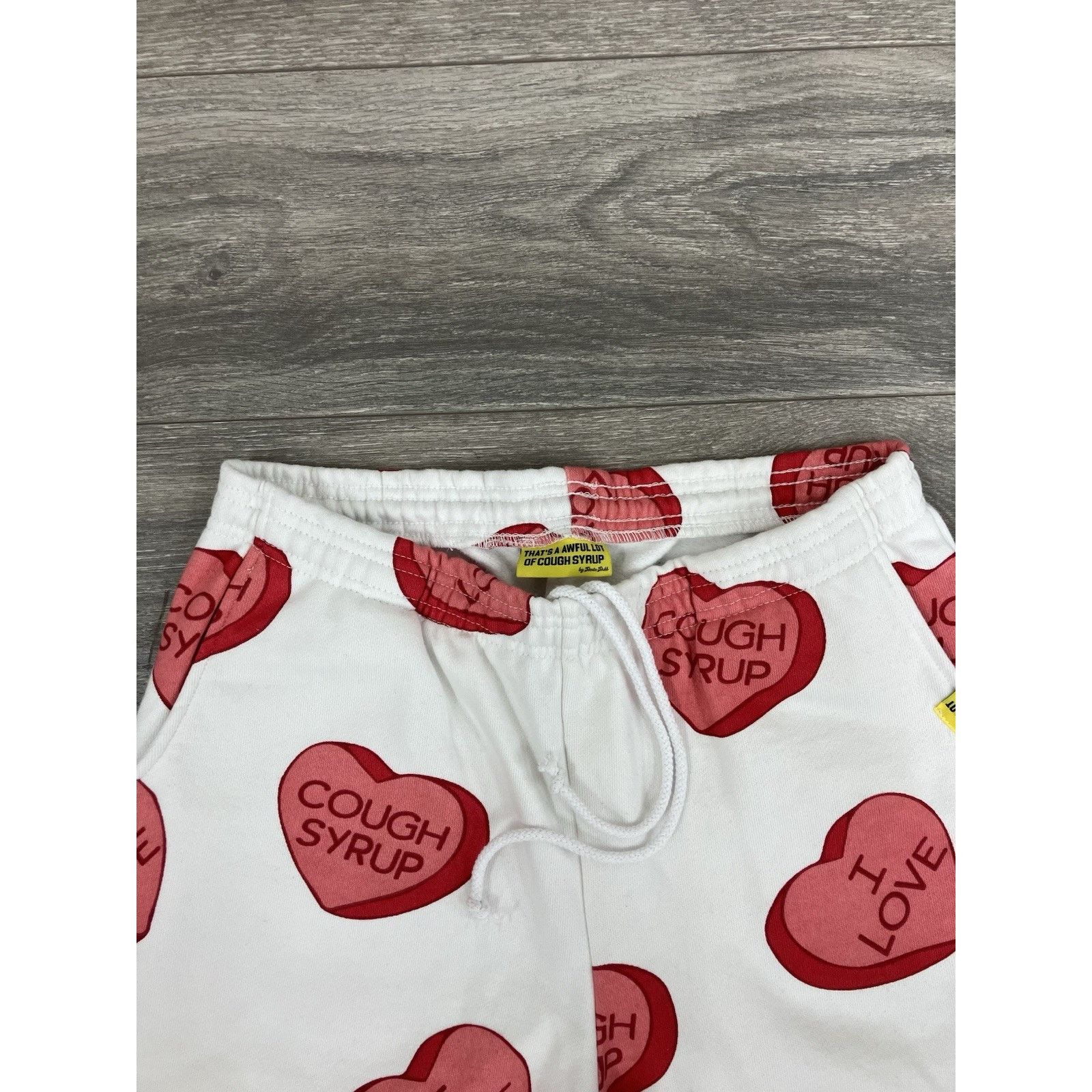 Awful Lot of Cough Syrup Awful Lot Of Cough Syrup Sweatpants ' Valentines ' RARE! NEW Size US 35 - 15 Thumbnail
