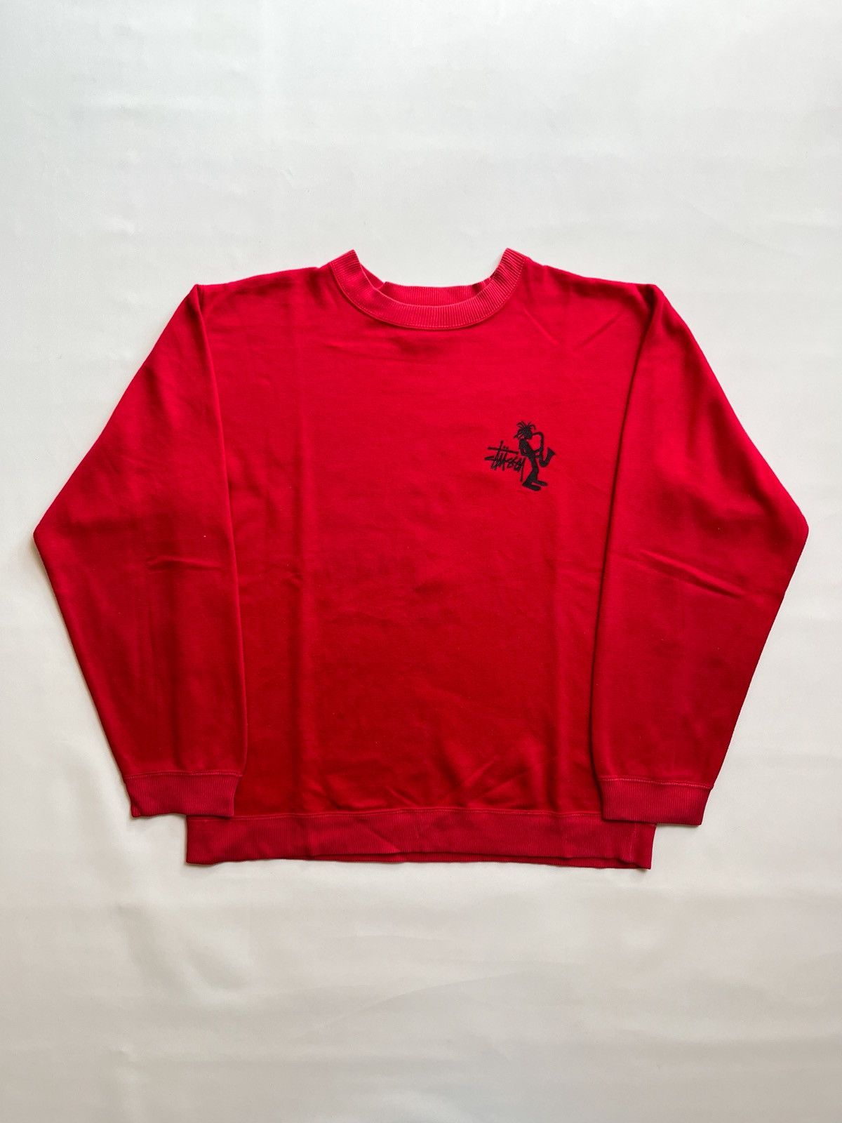 Stussy stussy stickman logo sweatshirt maroon vintage 00s Size US M / EU 48-50 / 2 - 1 Thumbnail