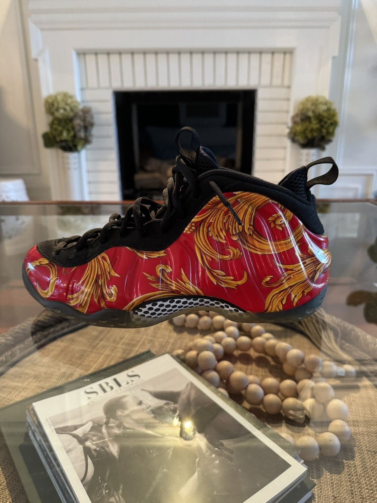 Nike × Supreme Supreme Nike Air Foamposite One “Red” Size US 11 / EU 44 - 6 Thumbnail