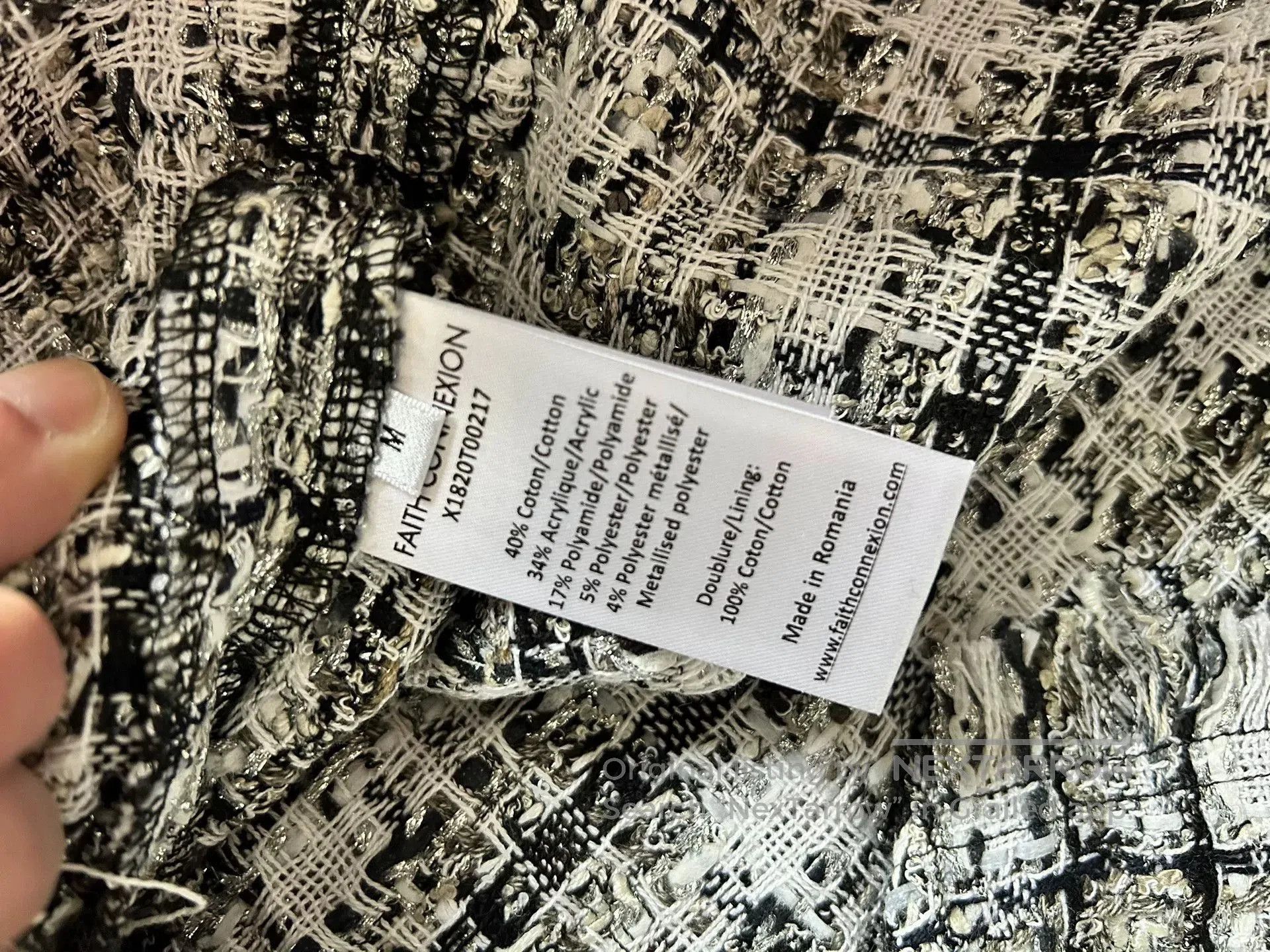 Faith Connexion Faith Connexion Silver Tweed Shirt. Size M / US 6-8 / IT 42-44 - 4 Thumbnail