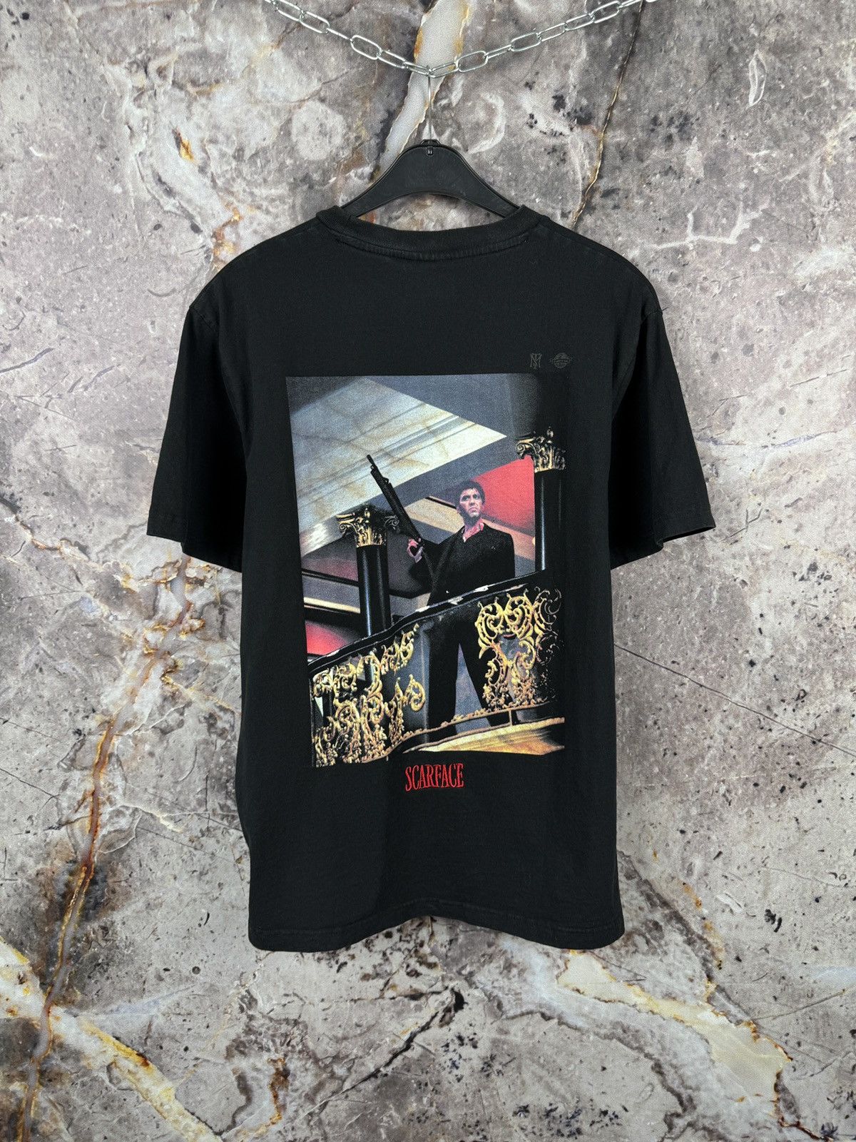 Vintage Men’s Scarface Shoe Palace T-Shirt Movie Big Logo Size Large Size US L / EU 52-54 / 3 - 1 Thumbnail
