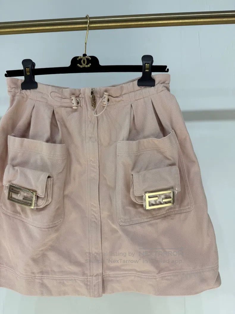 Fendi Fendi Pink Denim Skirt Size 25" / US 0 / IT 36 - 4 Thumbnail