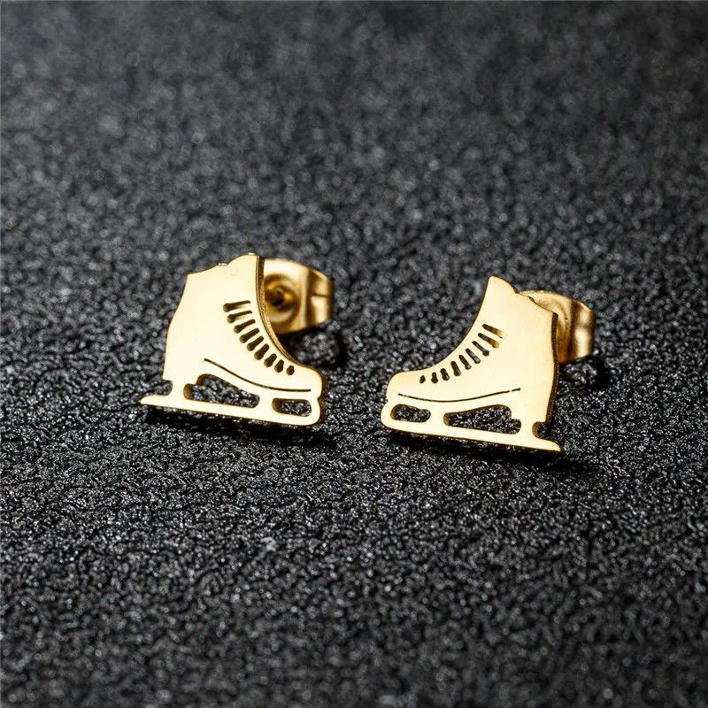 Jewelry Roller Skate Mini Stud Earrings Charm Earring Gift Size ONE SIZE - 1 Preview