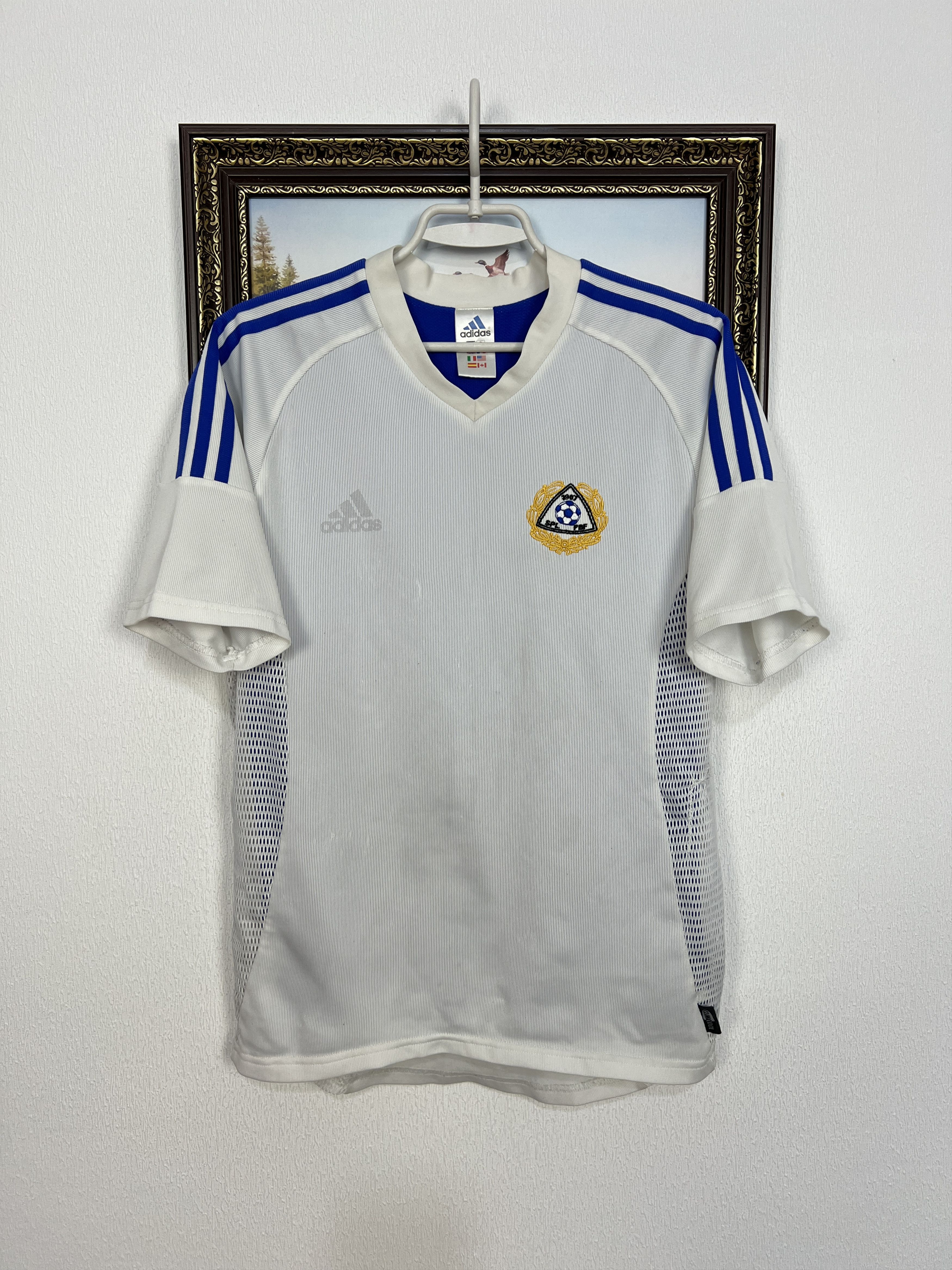 Adidas Finland Home football shirt Soccer #4 Hyypia Jersey Trikot Size US S / EU 44-46 / 1 - 1 Thumbnail
