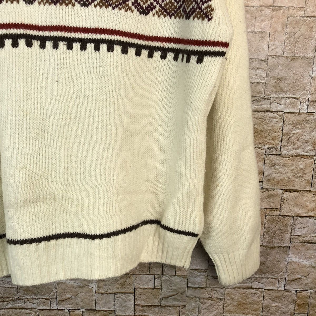 Homespun Knitwear × Japanese Brand Mens White vintage japan sweatshirt Knitwear #A1199 Size US M / EU 48-50 / 2 - 8 Thumbnail