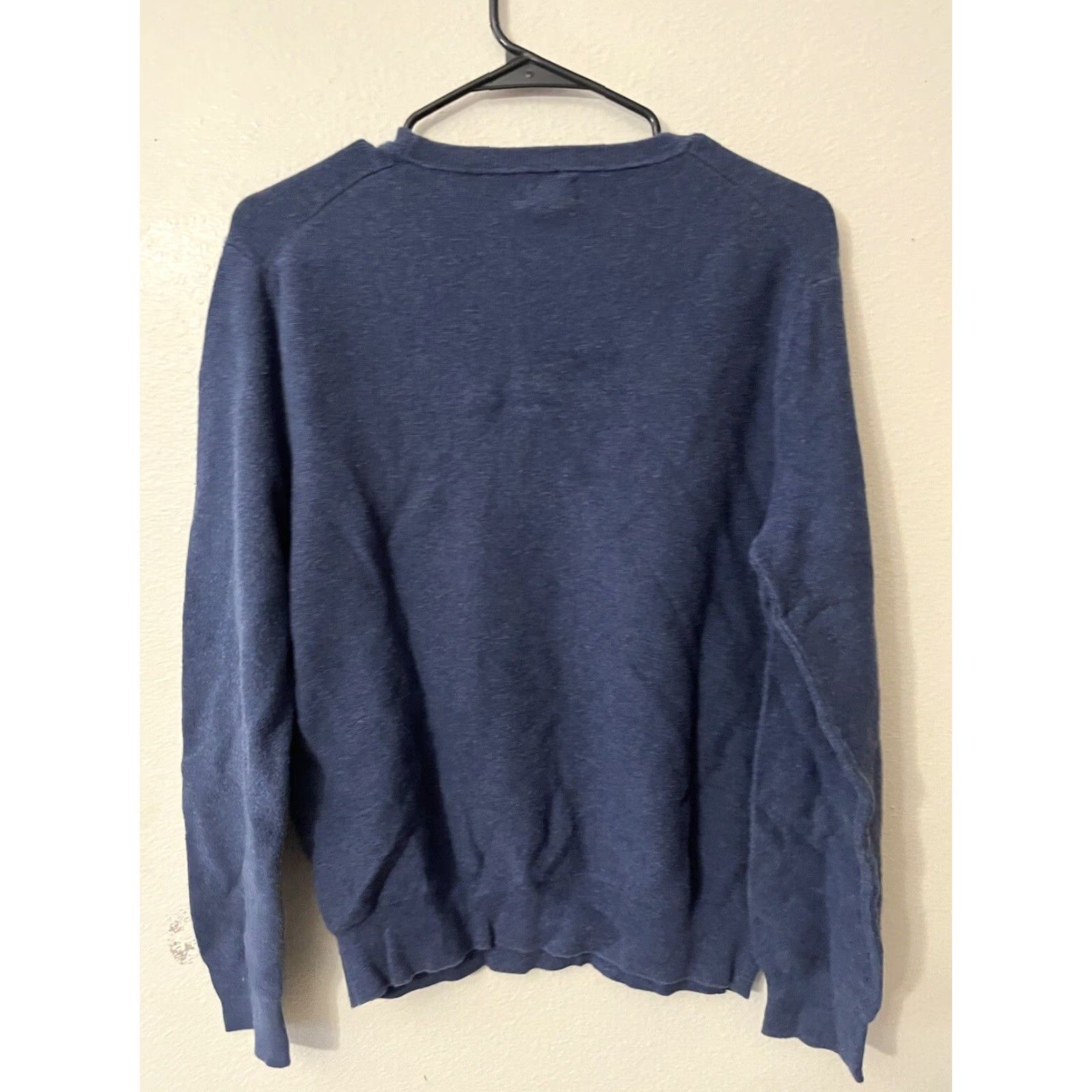 J.Crew J.CREW Sweater Men M Navy Blue Crew Neck Cotton Knit Pullover Mens Size US M / EU 48-50 / 2 - 2 Thumbnail
