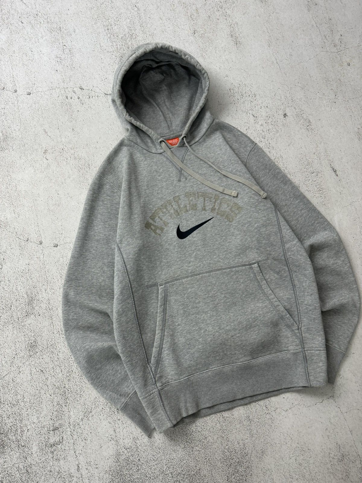 Nike × Vintage Nike Athletic Swoosh Vintage Hoodie Size US L / EU 52-54 / 3 - 3 Thumbnail