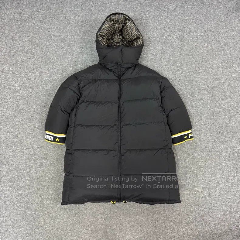 Fendi Fendi Reversible Printed Long Moncler Jacket with Hood Size S / US 4 / IT 40 - 3 Thumbnail