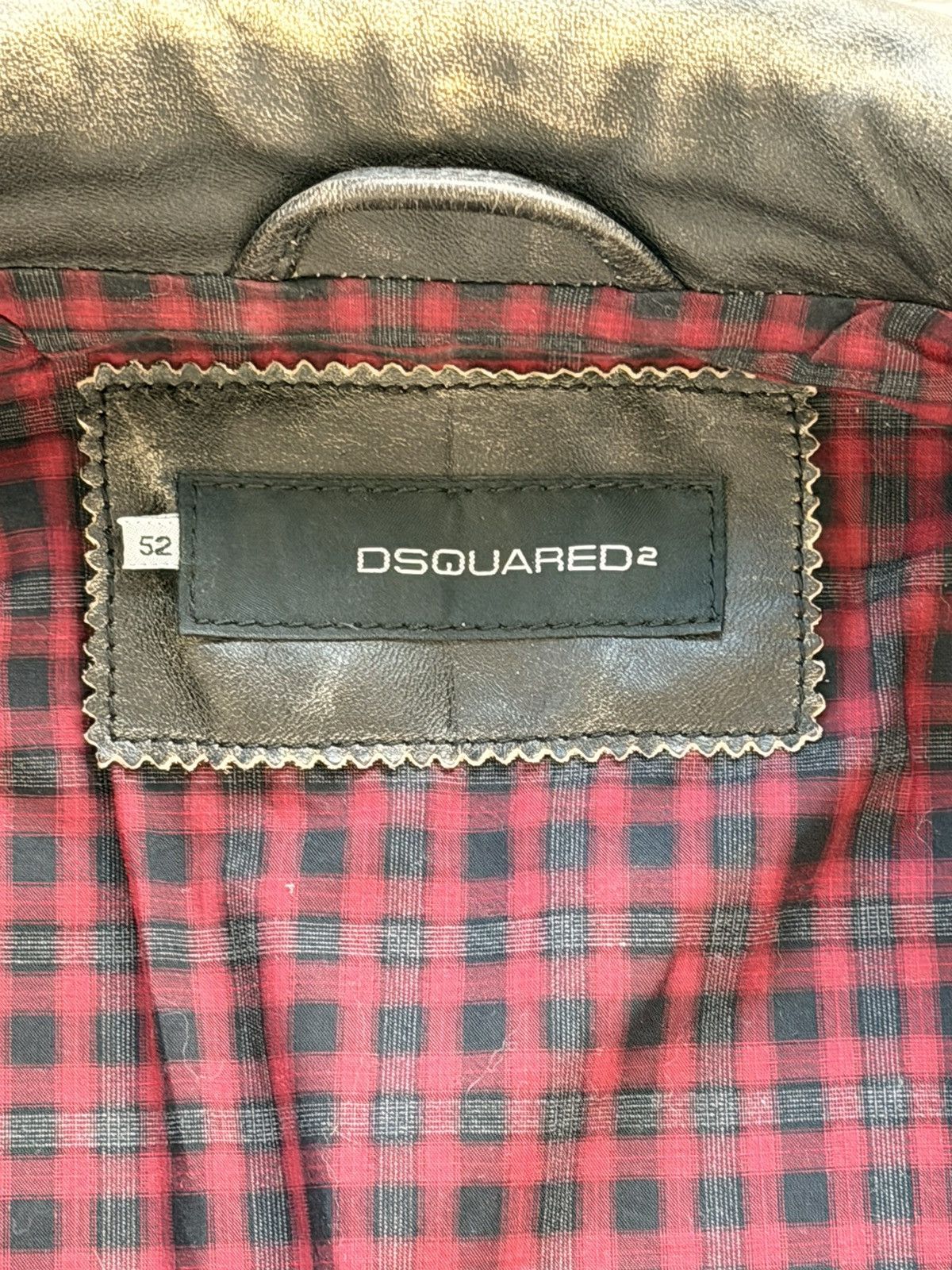 Dsquared2 Heavy Leather Biker Vest Size US L / EU 52-54 / 3 - 4 Thumbnail