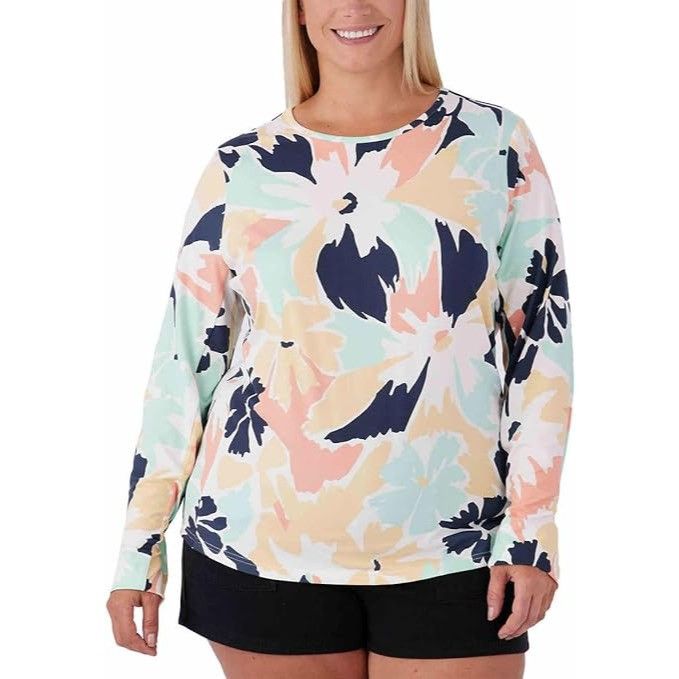 Hang Ten Hang Ten Sunray Womens Sun Protection Floral Top Shirt XL UP Size XL / US 12-14 / IT 48-50 - 1 Thumbnail
