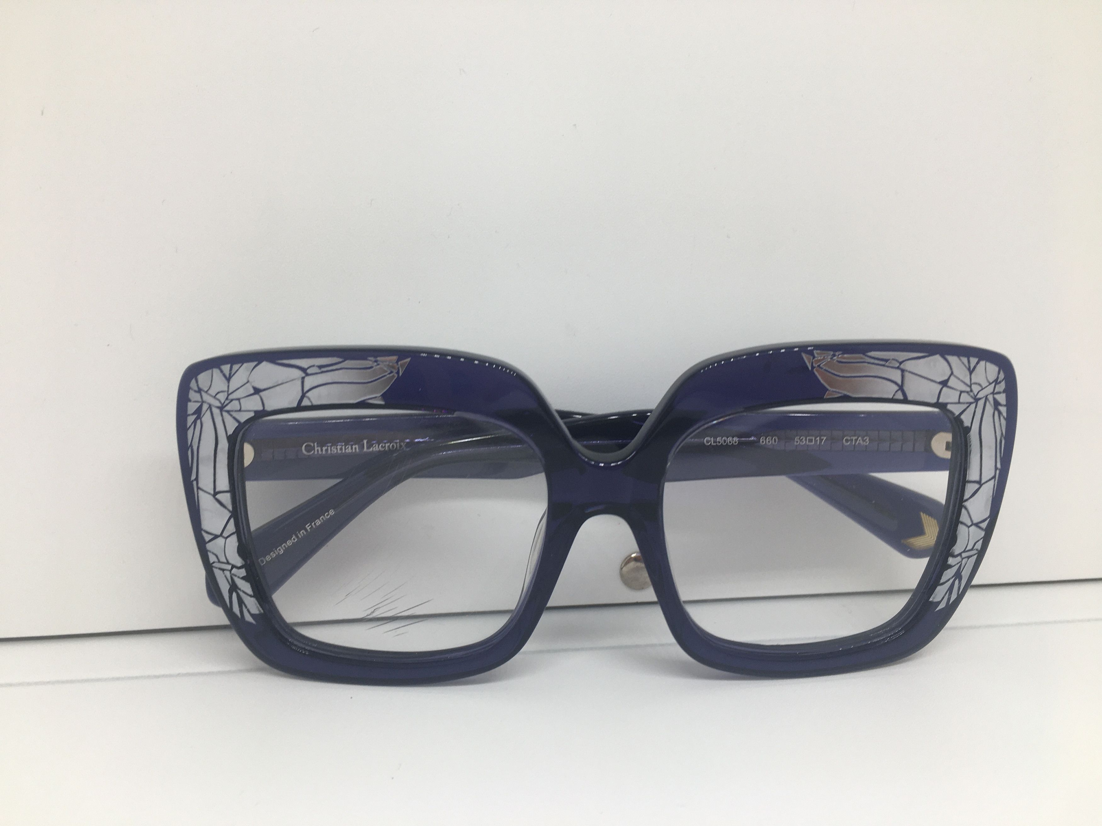 Christian Lacroix Christian Lacroix CL5066 Oversize Eyeglasses Frame Size ONE SIZE - 8 Thumbnail