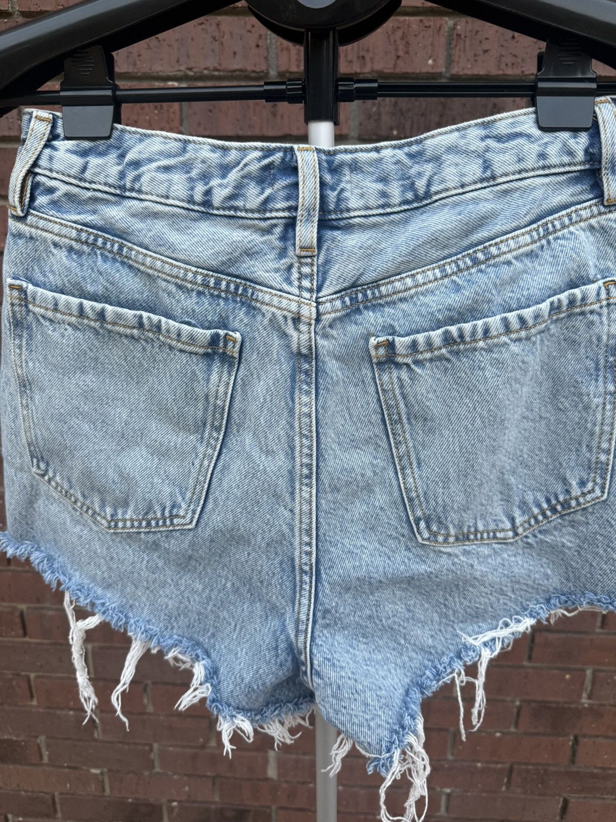 Forever 21 Forever 21 Denim Blue Jean Shorts Cutoff Retro High Rise Size 28" / US 6 / IT 42 - 5 Thumbnail