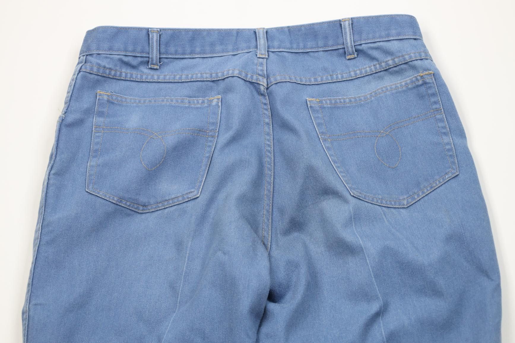 Vintage Vintage 90s Streetwear Flared Wide Leg Denim Jeans Blue Size US 38 / EU 54 - 12 Thumbnail