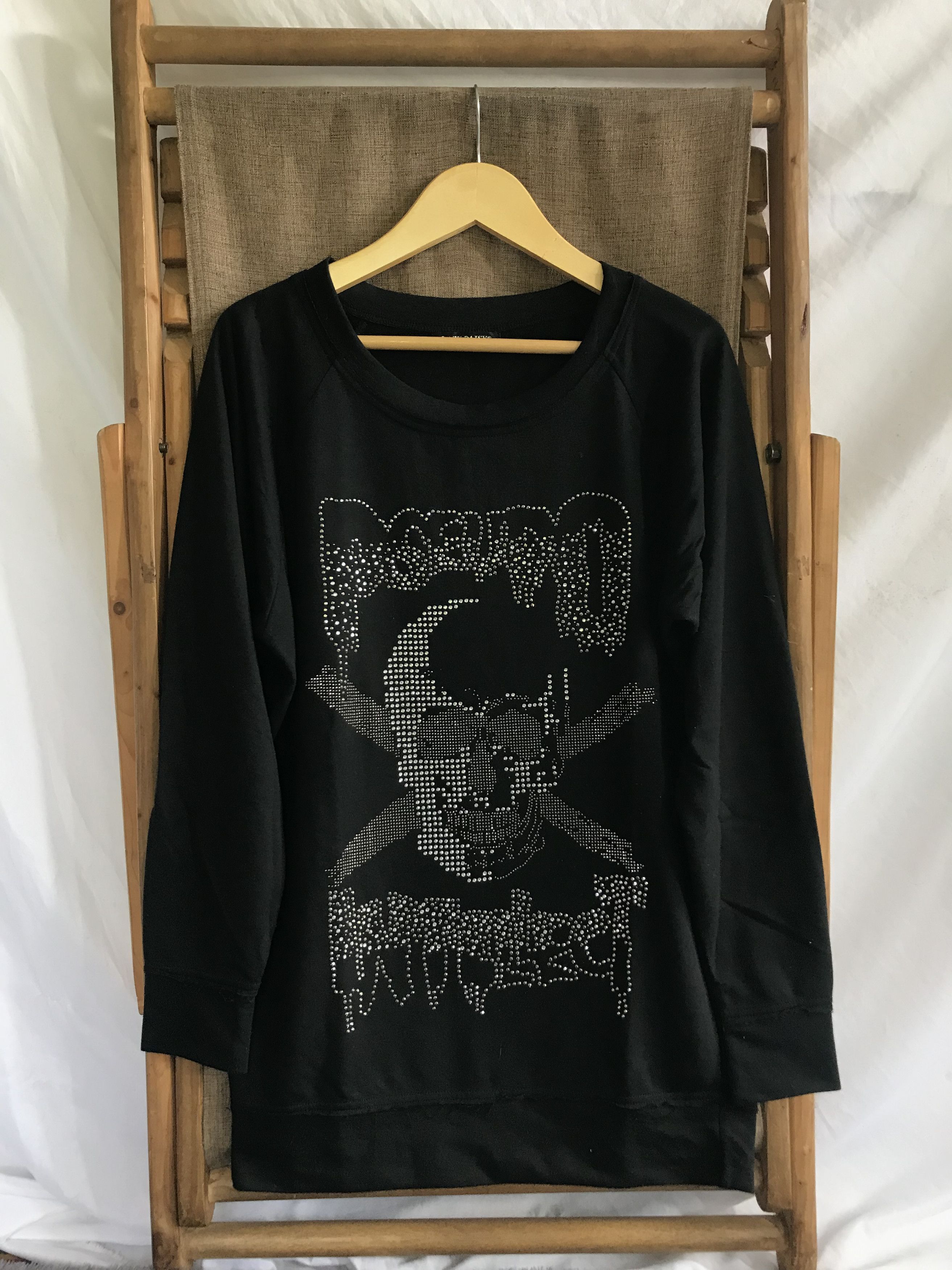 Japanese Brand × Le Grande Bleu (L.G.B.) × Tornado Mart Lazy Daisy Japanese Brand Sequins Skull Grunge Style Size M / US 6-8 / IT 42-44 - 1 Thumbnail