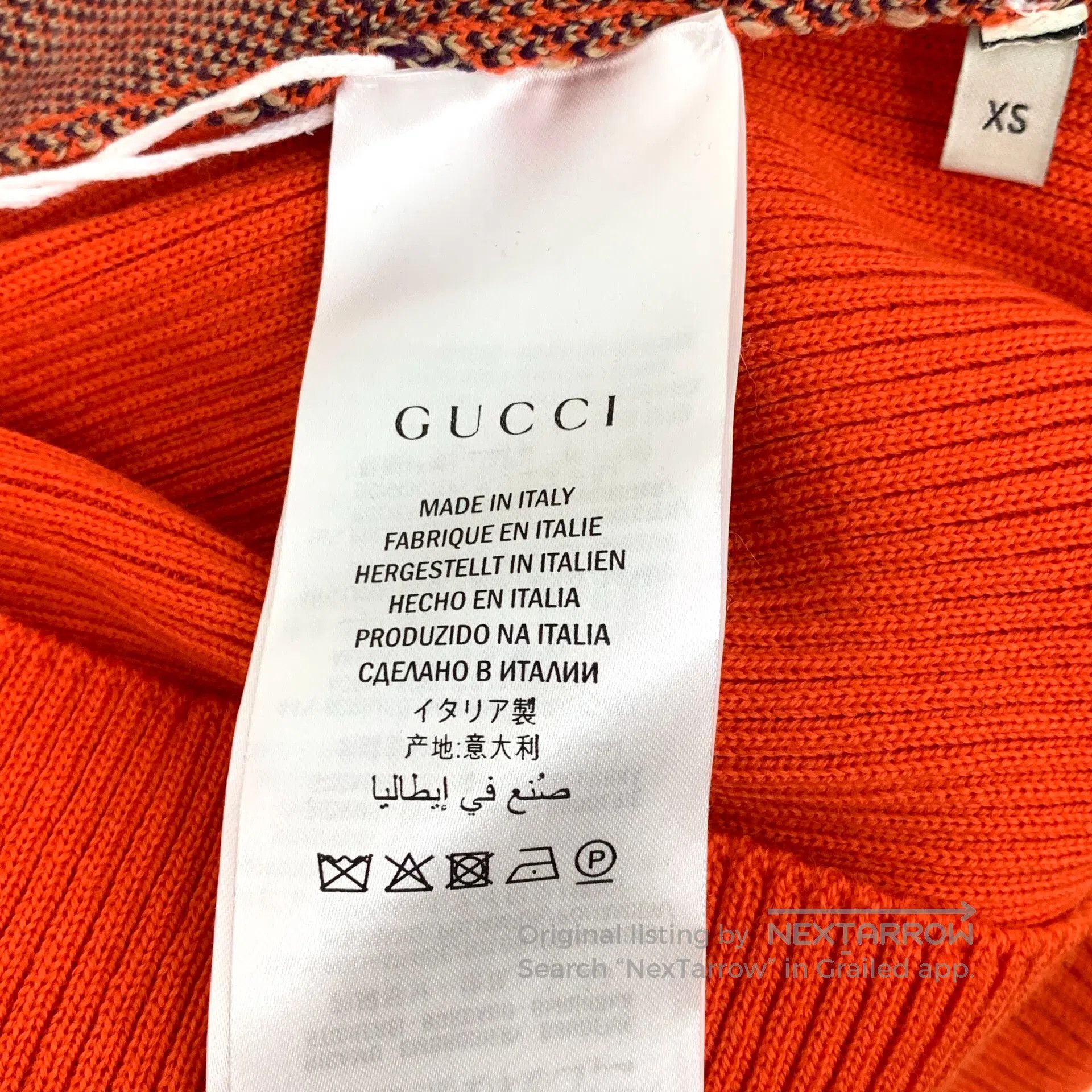 Gucci Guicci Red Plaid Flying Pig Embroidered Wool Crew Neck Sle Size US XS / EU 42 / 0 - 6 Thumbnail