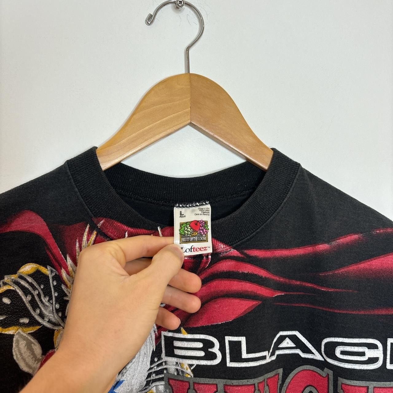 Vintage 90's Dale Earnhardt Black Knight T-shirt AOP