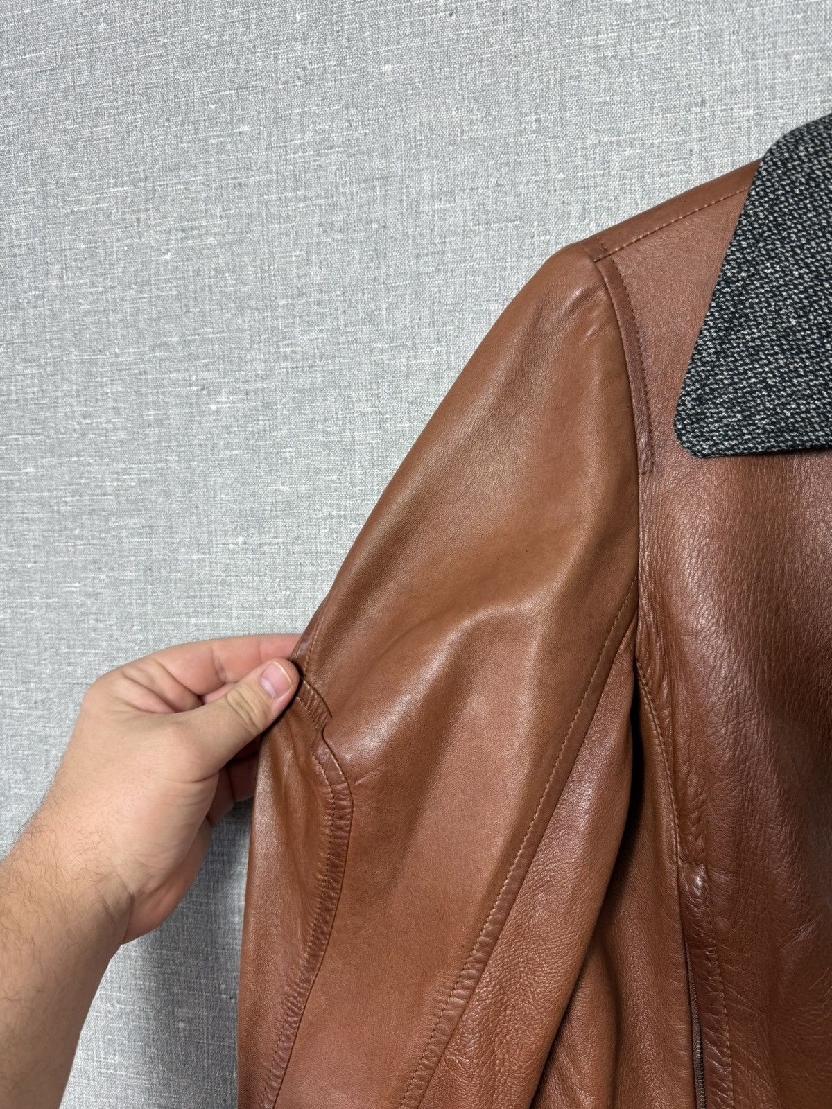 Miu Miu Miu Miu Lambskin Leather Biker Jacket with Buckle Cuffs sz44 Size M / US 6-8 / IT 42-44 - 4 Thumbnail