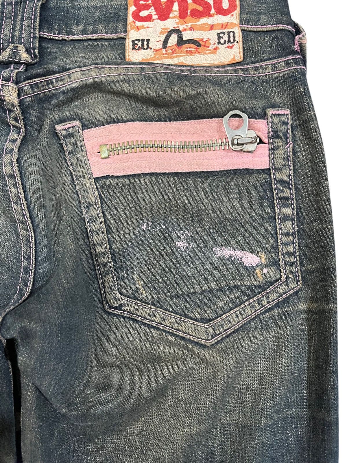 Evisu × Vintage Vintage Evisu EU.ED Distressed Mudwash Denim Size US 31 - 8 Thumbnail