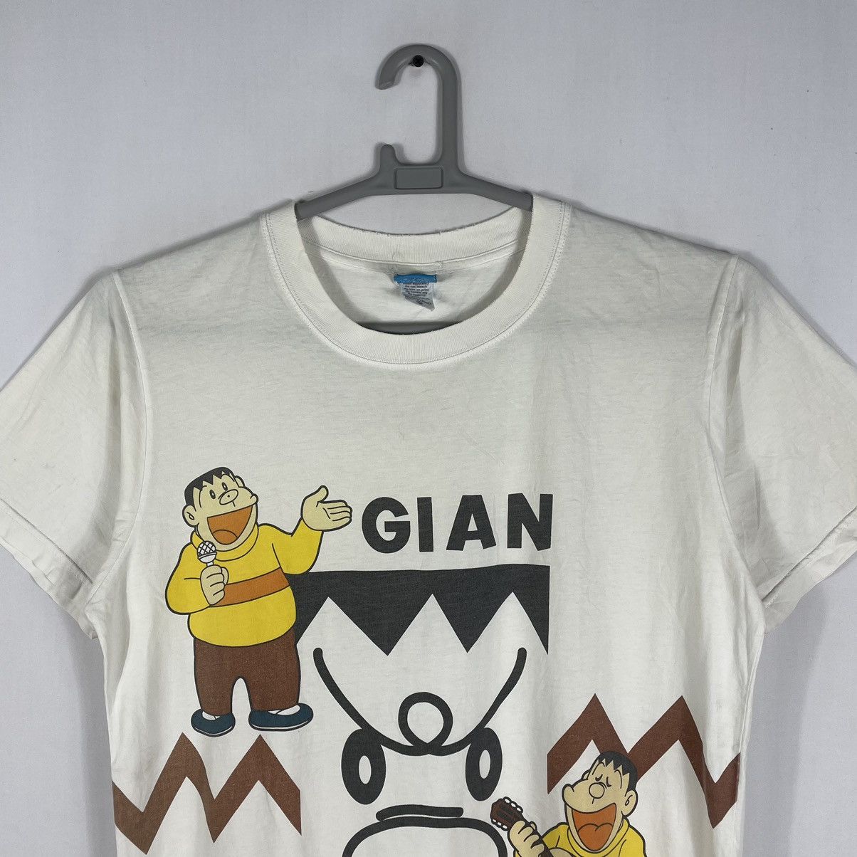 Anime × Vintage 🔥Trash🔥Distress🔥Doraemon Giant Character Big Print Promo Tee Size US L / EU 52-54 / 3 - 2 Thumbnail